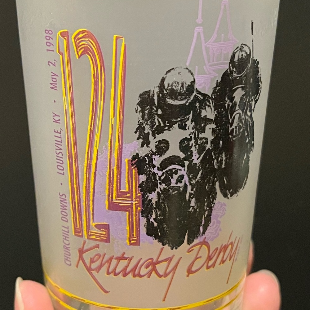 Vintage 124th Kentucky Derby Racing 12 oz. Glass - Picture 2 of 12